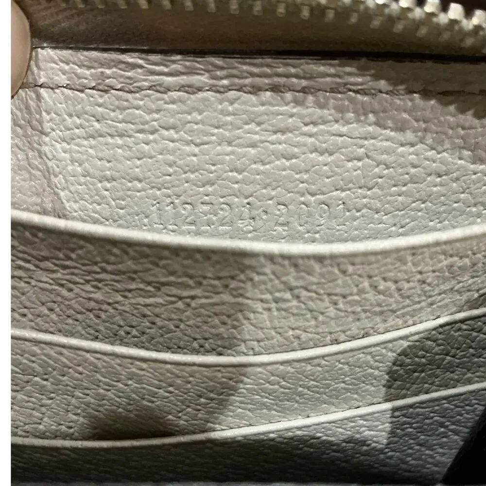 Gucci GG Canvas Zip Around Continental Wallet Monogram Beige‎ Tan Leather - Picture 10 of 10